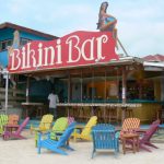 Colorful beach bar