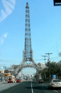 Decorative metal tower in Guatemala City