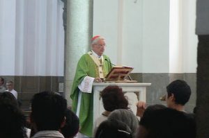 Sermon by the priest in the cathedral