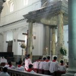 Boy choir in the cathedral
