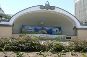 Band stand in central plaza