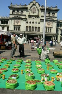 National Palace of Culture and herb vendor