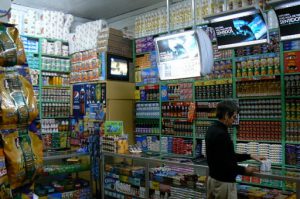 Well-stocked grocery store