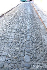 Cobblestone street