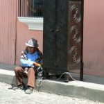 Old craftsman with his hand-made armoir