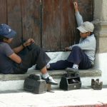 Boys waiting for business