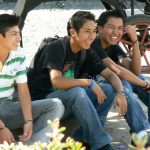 Young guys having a laugh