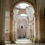 Ruins of the church of San Francisco, destroyed by earthquake
