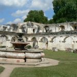 Convent of Santa Clara fountain and ruins