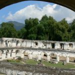 Convent of Santa Clara fountain and ruins