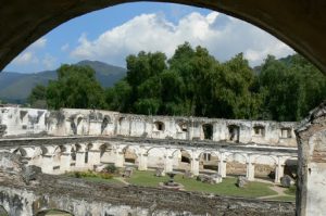 Convent of Santa Clara fountain and ruins