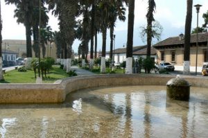 Park with fountain