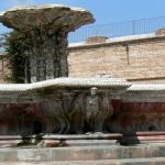 Fountain detail--Convent cloisters in Our Lady of Mercy (Merced) church