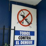 Precaution sign against dengue fever