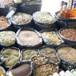Spices and grains for sale