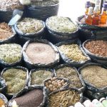 Spices and grains for sale