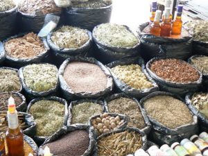 Spices and grains for sale