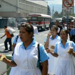 Nurses having a snack after work