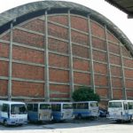 El Rosario church has an unusual arched style