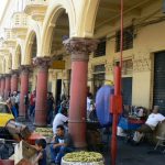 Old town architecture market