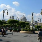 Plaza Libertad with Metropolitan Cathedral and Independence monument