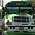 Our bus from San Salvador to Libertad beach city