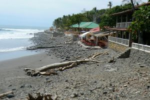 Along the promenade