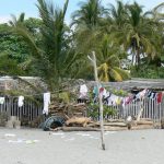 Local working class house along the beach