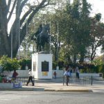 Monument to Simon Bolivar, liberator, in Libertad Park