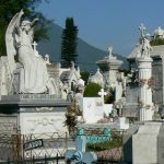 Angels, children, crosses and domes
