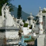 Angels, children, crosses and domes