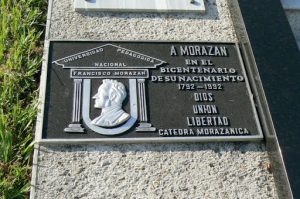 Grave of famous educator Francisco Morazan