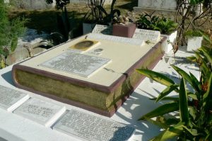 Grave of author Martinez