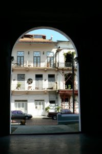 Restored buildings in the old town