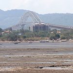 Bridge of the Americas, looking north, seen from the Causeway