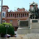 Grand colonial building on Parque Bolivar