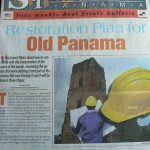 Newspaper story about restoring Old Panama