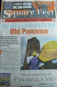 Newspaper story about restoring Old Panama