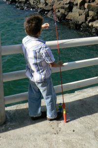 Young fisherman