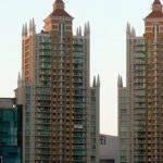 New condo towers; many are vacant and owned by foreign