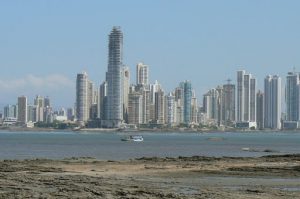 Modern Panama City viewed from the old town