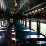 Dining car on the train