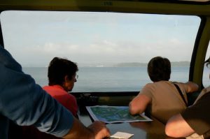 Passengers viewing the Canal