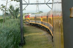 Panama Canal diesel train