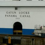 The Gatun Locks are at the north end of the