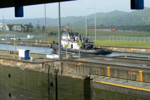 Tugboat in the canal