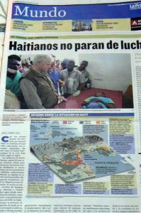 During our visit to Panama on 12 January 2010: Headline: 'Haitians