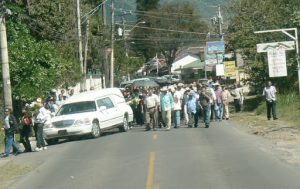 On the way to Boquete we encountered a funeral