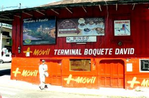 Bus terminal in Boquete