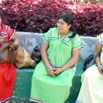 Three native Kuna women in Boquete